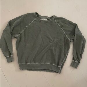 THE GREAT. Olive Green Sweatshirt
